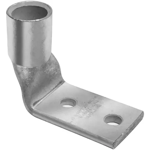 HYLUG , Compression Lug, Copper, Tin-Plated, 2-Hole, 2 AWG, #10 Stud, 5/8 in. Stud Hole Spacing, Brown, 1.48 in. L HYLUG , Compression Lug, Copper, Tin-Plated, 2-Hole, 2 AWG, #10 Stud, 5/8 in. Stud Hole Spacing, Brown, 1.48 in. L