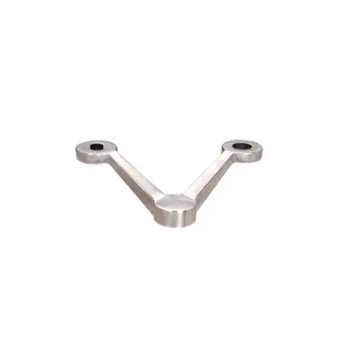 Polished Stainless Double Arm Spider Fitting 'V' Post Mount Polished Stainless Double Arm Spider Fitting 'V' Post Mount