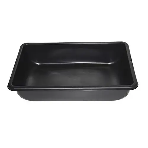 Black Plastic Super Tub, 20.08 Gal, 36" x 24" x 8"