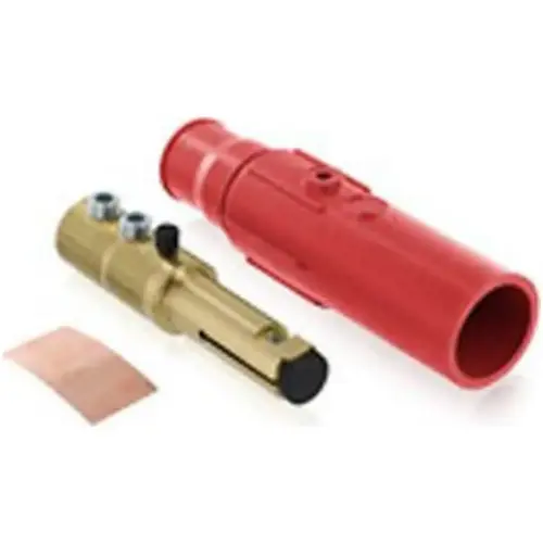 17 Series, Cam-Type Detachable Plug, Santroprene TPV, Threaded Mount, 1-Pole, 570A, 600V, Red, 8.75 L x 2.47 in. H 17 Series, Cam-Type Detachable Plug, Santroprene TPV, Threaded Mount, 1-Pole, 570A, 600V, Red, 8.75 L x 2.47 in. H