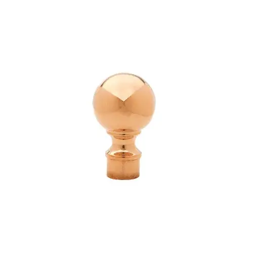 Polished Brass Ball End Cap for 1-1/2" Tubing Polished Brass Ball End Cap for 1-1/2" Tubing