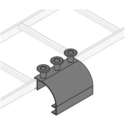 Cable Tray Fitting, Ladder Side Drop, Aluminum (Drop), Plastic (Spool), Steel, 4.5 x 6.1 x 7.5 in, 6.1 in. H, 7.5 in L Cable Tray Fitting, Ladder Side Drop, Aluminum (Drop), Plastic (Spool), Steel, 4.5 x 6.1 x 7.5 in, 6.1 in. H, 7.5 in L