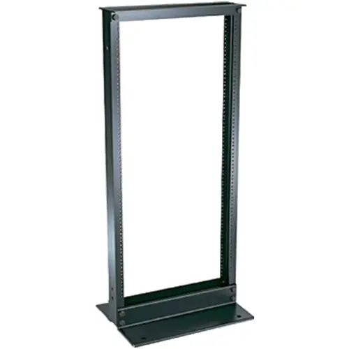 2-Post Rack, Aluminum, #12-24 Threaded, 24RU, 48 H x 20.3 in. W, Black 2-Post Rack, Aluminum, #12-24 Threaded, 24RU, 48 H x 20.3 in. W, Black