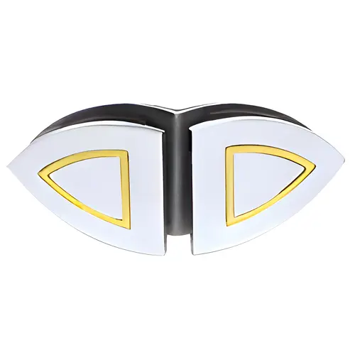 Chrome Junior Cathedral Series 135 Degree Glass Clamp for 1/4" Glass Chrome Junior Cathedral Series 135 Degree Glass Clamp for 1/4" Glass