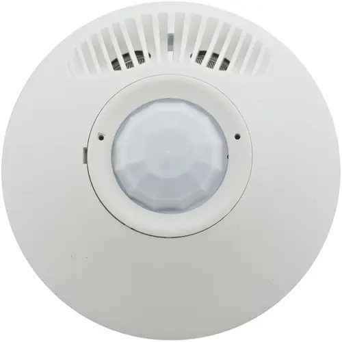 Occupancy Sensors Ceiling Mount, Passive Infrared/Ultrasonic, Self-Adjusting Time Delay, 8 to 40 min Timer Range Occupancy Sensors Ceiling Mount, Passive Infrared/Ultrasonic, Self-Adjusting Time Delay, 8 to 40 min Timer Range