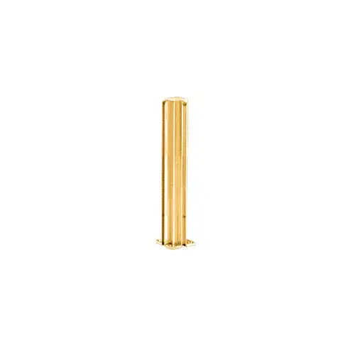 Brite Gold Anodized 12" Corner Design Series Partition Post Brite Gold Anodized 12" Corner Design Series Partition Post