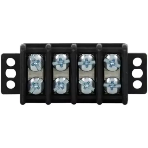 TB345 Series panel mount terminal block connector, Breakdown voltage 7500V, 600V, 45A, Barrier, Six-pole, Black TB345 Series panel mount terminal block connector, Breakdown voltage 7500V, 600V, 45A, Barrier, Six-pole, Black