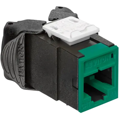 ATLAS-X1 Cat 6A UTP QUICKPORT Jack, Green ATLAS-X1 Cat 6A UTP QUICKPORT Jack, Green