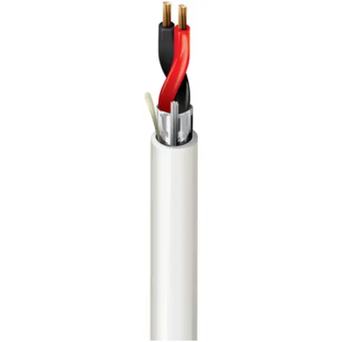 Audio Cable, Low Smoke Polyvinyl Chloride, Grey, 1000 Ft., 18 AWG, 2 Conductors Audio Cable, Low Smoke Polyvinyl Chloride, Grey, 1000 Ft., 18 AWG, 2 Conductors