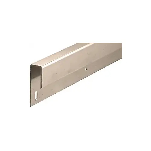 Brushed Nickel 1/4" Deep Nose Aluminum J-Channel 144" Stock Length