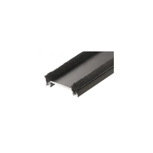 84" Bronze Anodized Wide Commercial Door Astragal with Weatherstrip