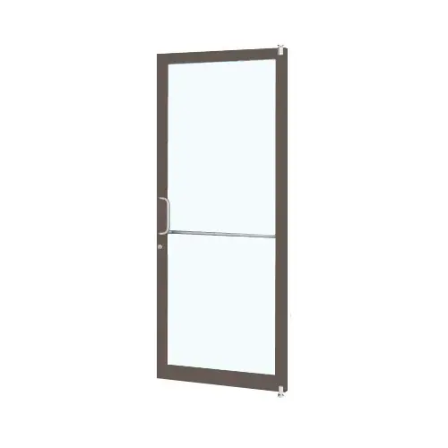 Dark Bronze/Black Anodized Class 1 Custom Single Series 250T Narrow Stile Offset Pivot Thermal Entrance Door for Surface Mount Door Closer Dark Bronze/Black Anodized Class 1 Custom Single Series 250T Narrow Stile Offset Pivot Thermal Entrance Door for Surface Mount Door Closer