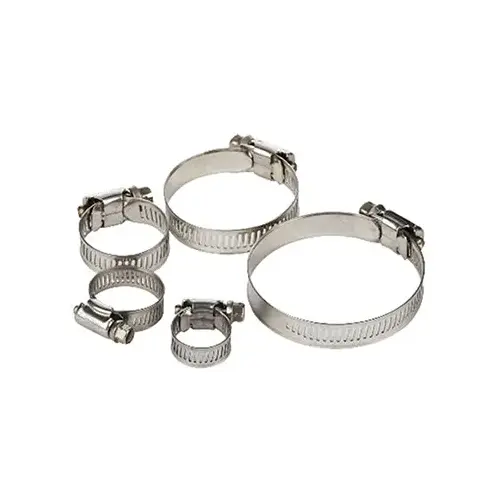 STAINLESS STEEL HOSE CLAMPS, DISPLAY PACKED PAIR - Std 4, 7/32" - 5/8" STAINLESS STEEL HOSE CLAMPS, DISPLAY PACKED PAIR - Std 4, 7/32" - 5/8"