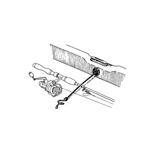 ROD TAMER ROD STRAPS - 18" Gunwale Mount, Holds 6 Rods ROD TAMER ROD STRAPS - 18" Gunwale Mount, Holds 6 Rods