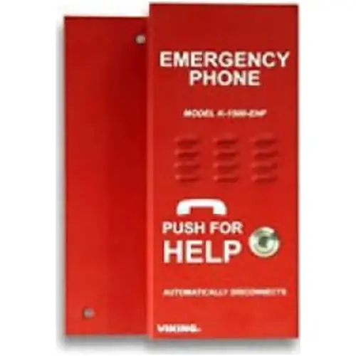 Auto Click Red Viking Electronics K-1500-EHFA Simple Emergency/Elevator Phone Without ...