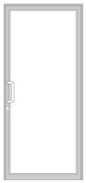 CRL-U.S. Aluminum 0F71911 IG600 Series Clear Anodized Custom Up/Over Door Frame for Geared Hinged and Overhead Concealed Closer