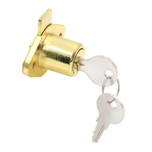 Drawer and Cabinet Lock, Keyed Lock, Y13 Yale Keyway, Brass Drawer and Cabinet Lock, Keyed Lock, Y13 Yale Keyway, Brass