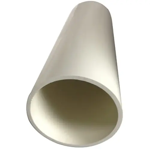 JM Eagle Pipe, 6 in, 20 ft L, Solvent Weld, SCH 40 Schedule, PVC, White