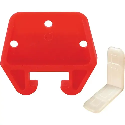 Drawer Track Guide Kit, Plastic, Red Pair Drawer Track Guide Kit, Plastic, Red Pair