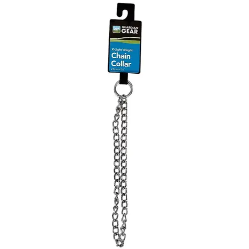 Boss Pet Choke Chain Collar, 2 mm Chain, 16 in L Collar, Steel Chrome Boss Pet Choke Chain Collar, 2 mm Chain, 16 in L Collar, Steel Chrome