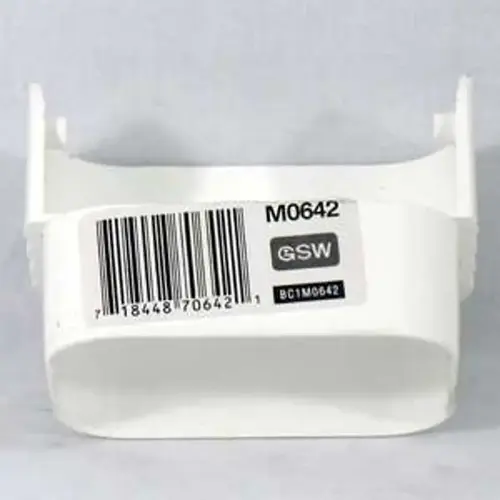 Euramax TUFFFLO Downspout Diverter, Vinyl, White