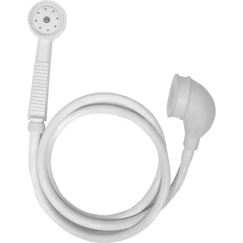 VersaSpray Handheld Shower Head, 2.2 gpm, Rubber, 5 ft L Hose White VersaSpray Handheld Shower Head, 2.2 gpm, Rubber, 5 ft L Hose White