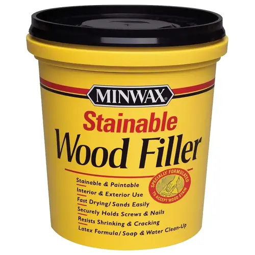 Wood Filler Stainable Natural 16 oz Natural