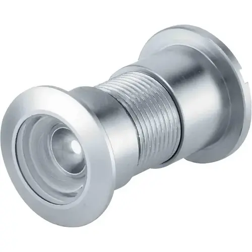 Door Viewer, 130 deg Viewing, 1-3/4 to 2-3/8 in Thick Door, Brass, Satin Nickel Door Viewer, 130 deg Viewing, 1-3/4 to 2-3/8 in Thick Door, Brass, Satin Nickel