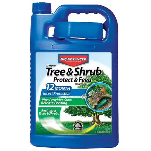 Tree And Shrub Protect And Feed, Liquid Concentrate, 1 Gallon Container, Green Color, Outdoor Landscape Maintenance