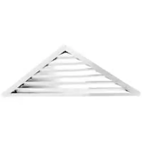 ol Adjustable Louver, Aluminum, White, Roof Installation