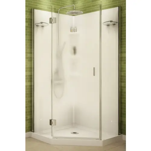 SHOWER STALL KIT ANGL 36X36IN White