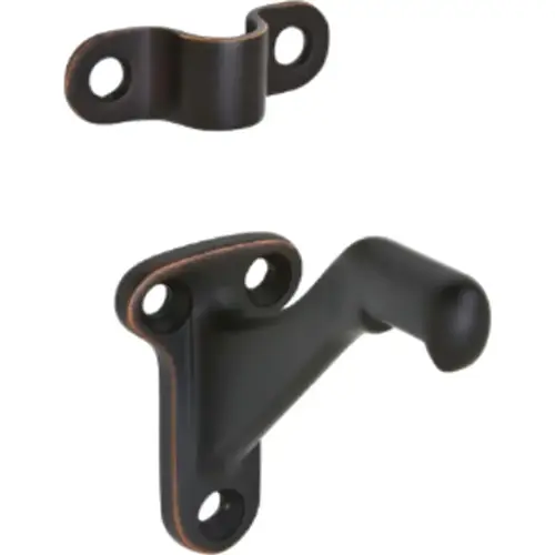 Handrail Bracket, Brass, Aged Bronze Handrail Bracket, Brass, Aged Bronze