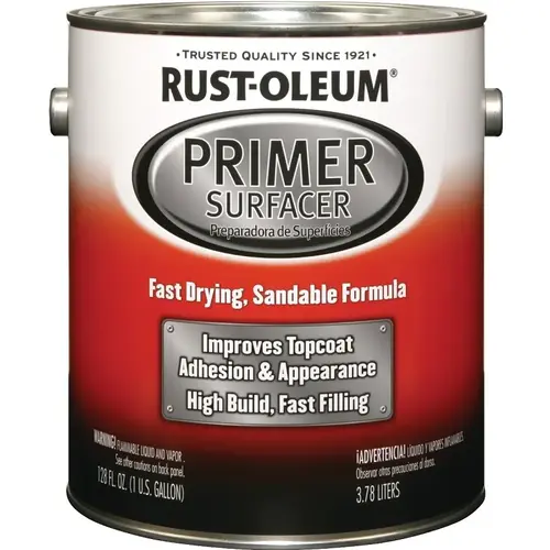 AUTOMOTIVE Primer Surfacer, Light Gray, Liquid, 1 gal - pack of 2