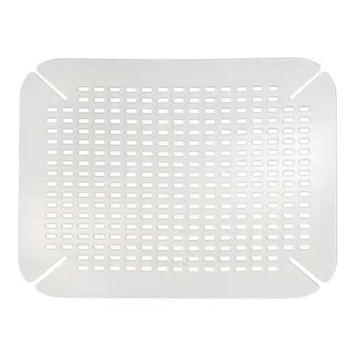 Sink Saver, 13.97 in L, 15.94 in W, PVC, Clear - pack of 6
