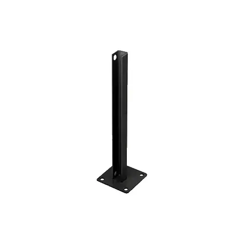 Matte Black AWS Steel Stanchion for 90 Degree Rectangular Corner Post