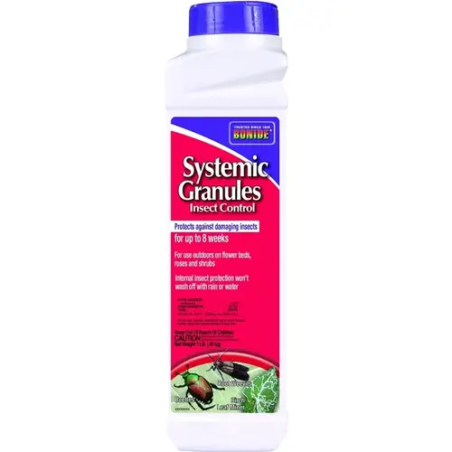 Systemic Granules Insect Control, Insect Killer, 1 Lb Container Size, Golden Brown Color