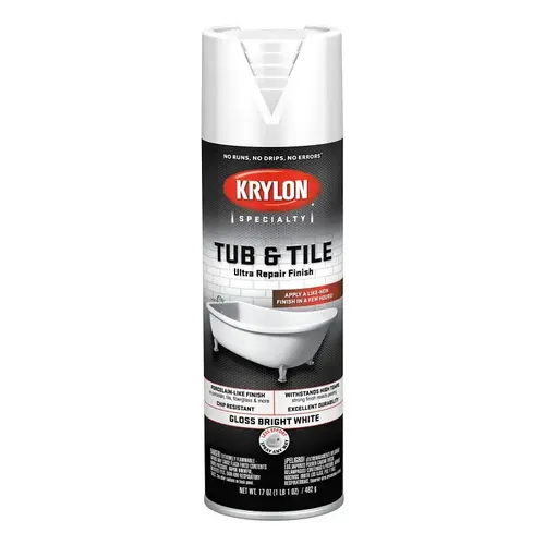 Repair Finish Spray, Gloss, White, 17 oz, Aerosol Can