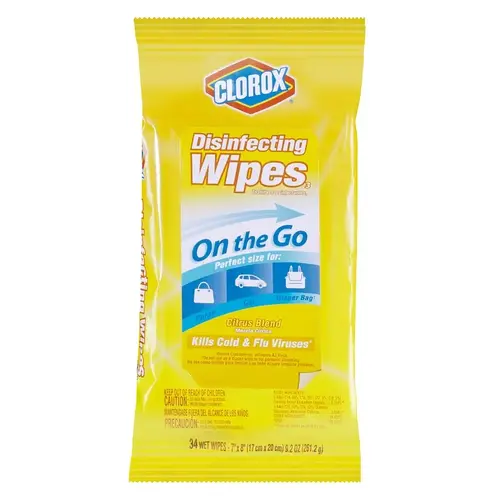 DISNFECT WIP 9CT TRAVEL CITRUS White DISNFECT WIP 9CT TRAVEL CITRUS White
