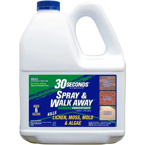 Lichen Moss Algae Cleaner, 1 gal Bottle, Liquid, Benzaldehyde Organic, Colorless