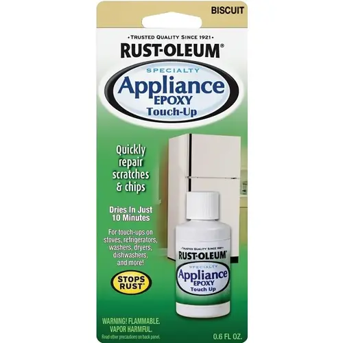 SPECIALTY Appliance Touch-Up Paint, Solvent-Like, Biscuit, 0.6 oz, Bottle