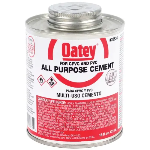 All Purpose Cement Medium Body 16-oz Milky Clear All Purpose Cement Medium Body 16-oz Milky Clear