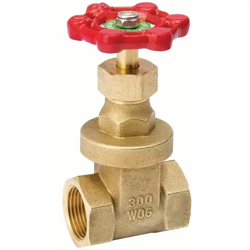 ProLine Series Gate Valve, 1-1/2 in Connection, FPT, 300/150 psi Pressure, Brass Body ProLine Series Gate Valve, 1-1/2 in Connection, FPT, 300/150 psi Pressure, Brass Body