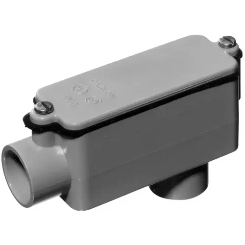Conduit Body 3/4" D PVC For PVC Gray Conduit Body 3/4" D PVC For PVC Gray