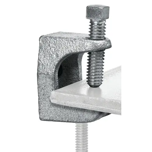 1/4 In. Electroplated Zinc Malleable Iron Beam Clamp Silver 1/4 In. Electroplated Zinc Malleable Iron Beam Clamp Silver