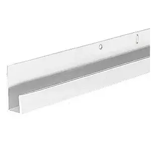 CRL D636A Satin Anodized 1/4" Standard Aluminum J-Channel 144" Stock Length