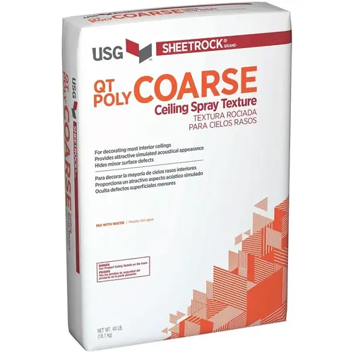 Coarse Spray Wall & Ceiling Texture Finish, 40 Lb. White