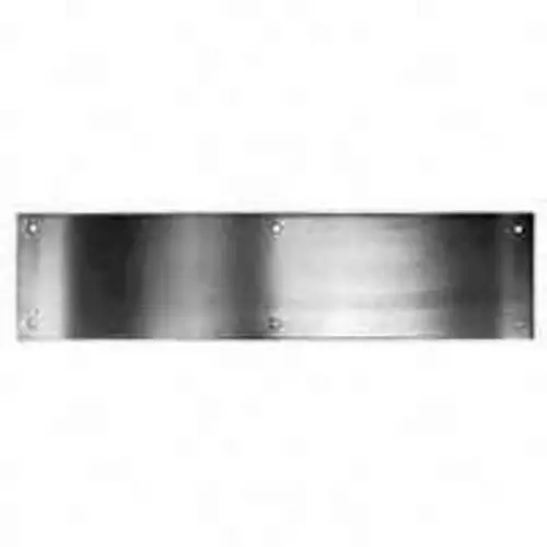Kick Plate, 30 in L, 6 in W, Aluminum, Anodized Kick Plate, 30 in L, 6 in W, Aluminum, Anodized