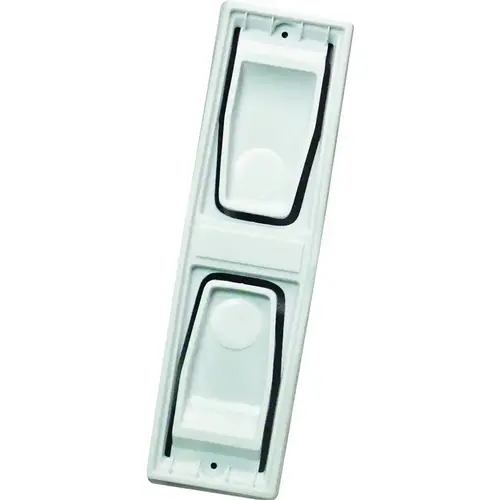 Paper Towel Holder, 16 in OAW, 16 in OAL, Plastic, White