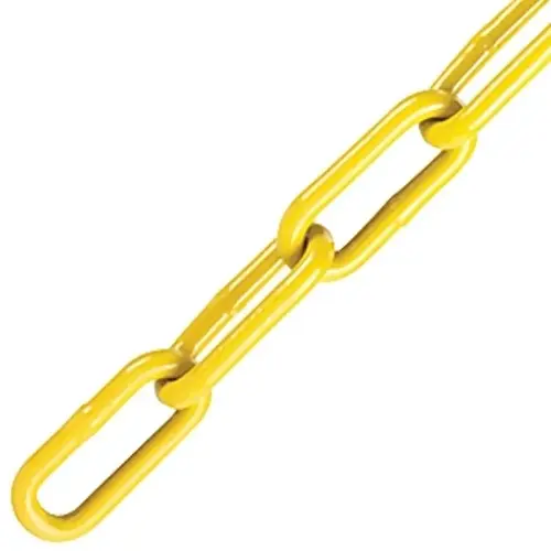 Proof Coil Chain, 3/16 in, 100 ft L, 30 Grade, Steel, Poly-Coated Yellow Proof Coil Chain, 3/16 in, 100 ft L, 30 Grade, Steel, Poly-Coated Yellow