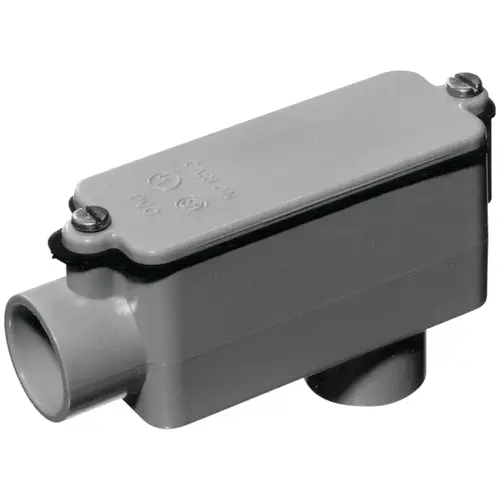 Conduit Body 1-1/2" D PVC For PVC Gray Conduit Body 1-1/2" D PVC For PVC Gray
